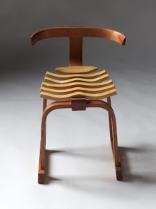 Steam-bent Myrtle and Huon Pine Skeletal Chair