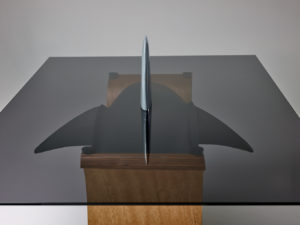 Waveform Shark Table Dining Table - what the diner opposite is facing!! (Mind you, he will see the same happening to you!)