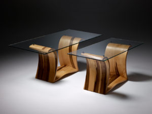 Plane Waveform BlackHeart Coffee Tables - small and large