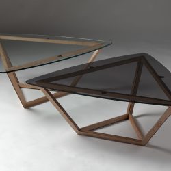 Machined Mantis glass Coffee Tables