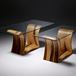 Plane Waveform BlackHeart Coffee Tables - small and large