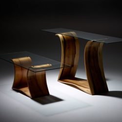 Waveform Blackheart Sassafras Side Table and Waveform Blackheart Coffee Table